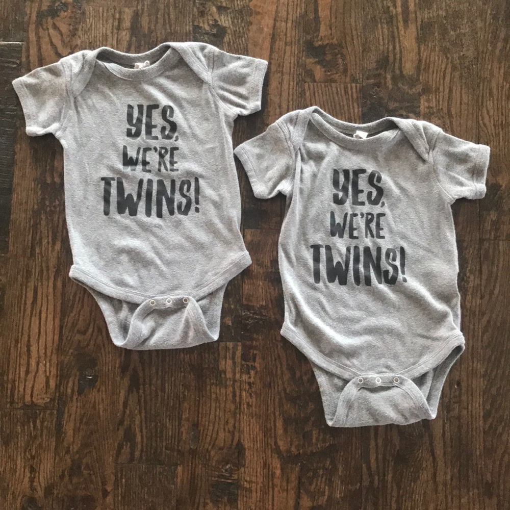 “Yes, we’re twins!” onesies